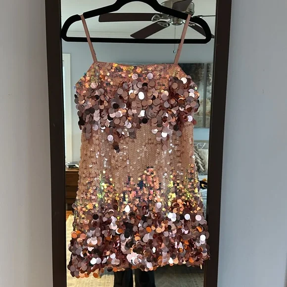 Pink 12th Tribe Emmy Sequin Dress - Picture 4 of 6